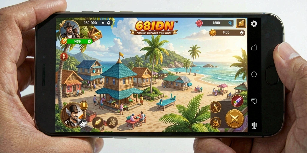 Tampilan gameplay menarik dari 68IDN dengan berbagai level menyeronokkan.
