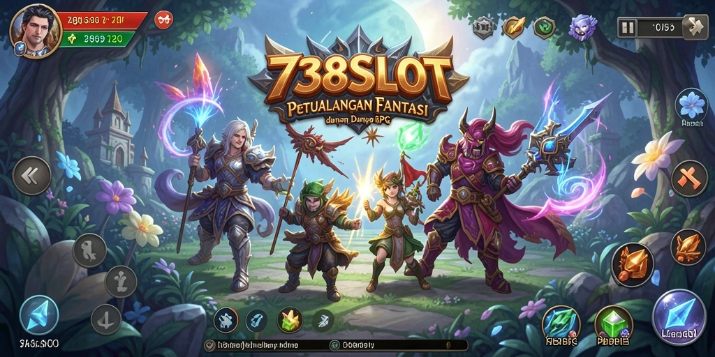 Tangkapan layar utama 738SLOT menampilkan aksi pertempuran yang mendebarkan.