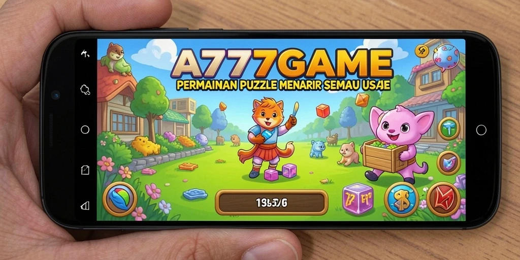 Tangkapan layar A777GAME yang menampilkan gameplay Puzzle yang menantang.