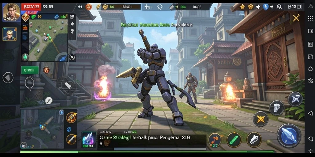 Screenshot gameplay BATA123 menampilkan aksi pertempuran yang mendebarkan.