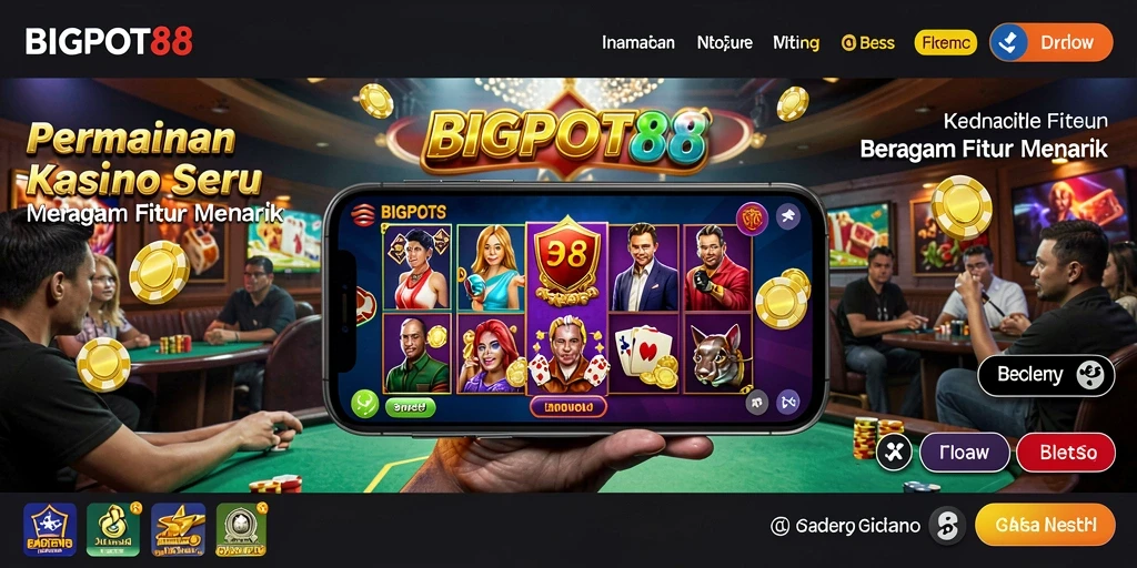 Tangkapan layar menampilkan gameplay kasino yang seru di BIGPOT88.