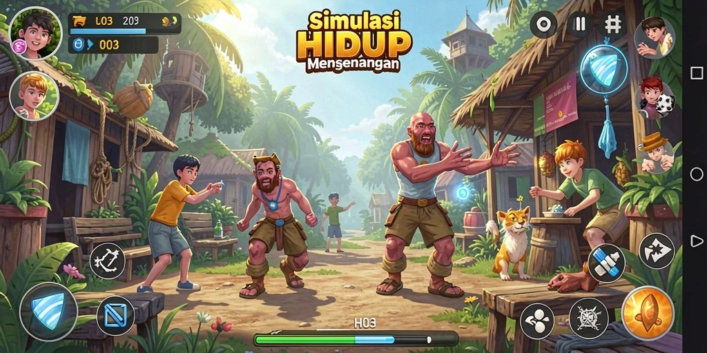 Tampilan gameplay yang menakjubkan dari H03 dalam aksi.