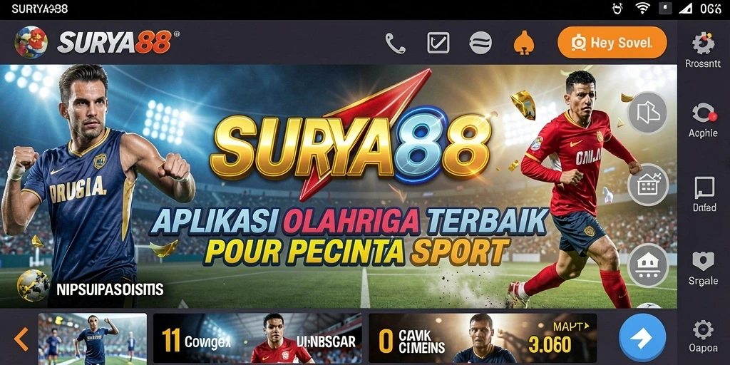 Tampilan gameplay SURYA88 dengan aksi seru olahraga.