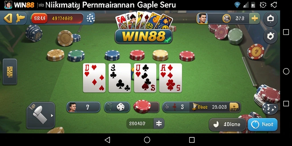 Tampilan gameplay Gaple yang menyenangkan dan interaktif.